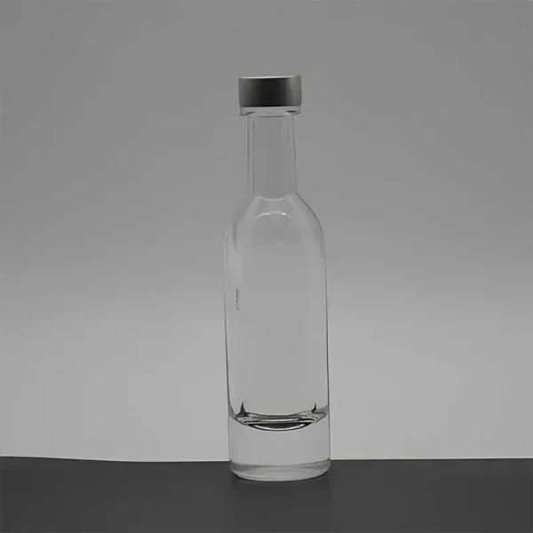  50ml Nordic Empty Rum Whisky Spirit Vodka Glass Round Liquor Bottle with Screw cap 100ml 375ml 700ml 750ml